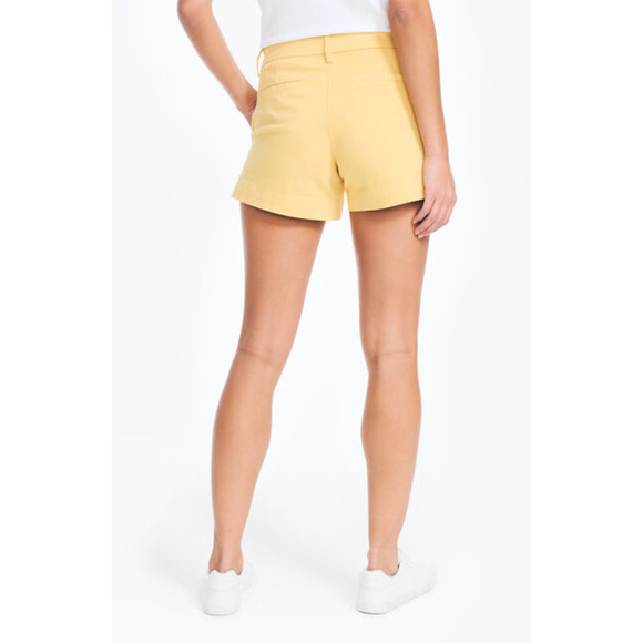 Nautica Womens Yellow Sundial Stretch Twill Slash Pocket Shorts Size 16 NWT - Picture 3 of 10